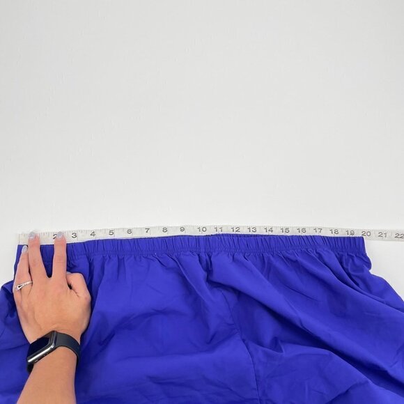 Lands' End Cobalt Blue Elastic Waist Pull On Nylon Shorts Womens Size 3X Casual - Picture 9 of 9